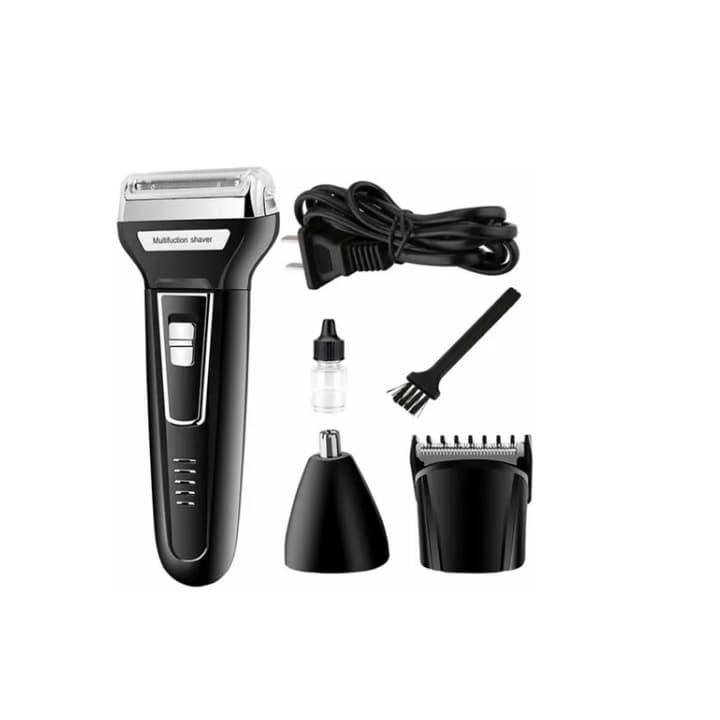 MAQUINA DE BARBEAR APARADOR PÊLOS NARIZ  BARBA E CABELO 3 EM 1