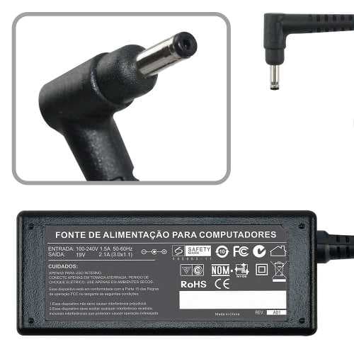 Fonte Carregador Para Notebook 15u340-l.bk5 19v 2.1a 40w MM 646