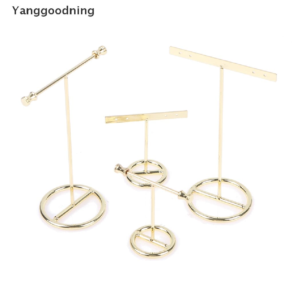 Brincos Yanggoodning Expositor De Ouro Rack De Em Forma De T Bonitos