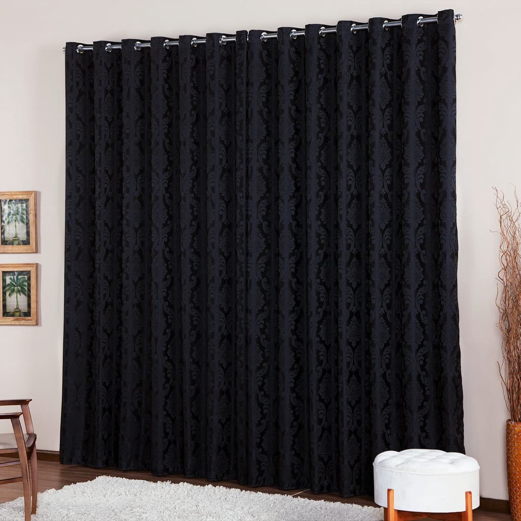 CORTINA EM TECIDO JACQUARD QUARTO SALA 3.00X2.40