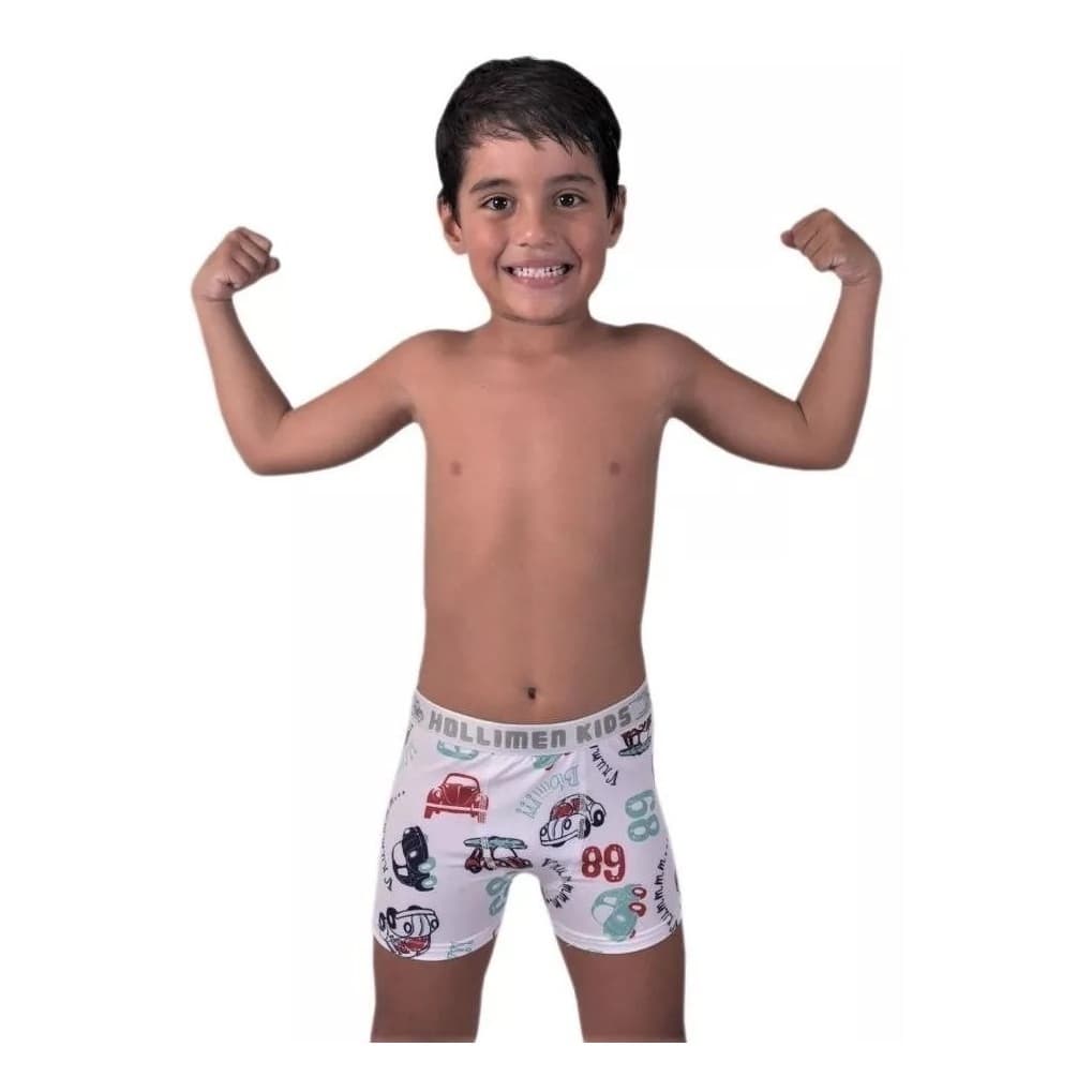 Kit 40 Cuecas Box Boxer Infantil Atacado Micro Fibra