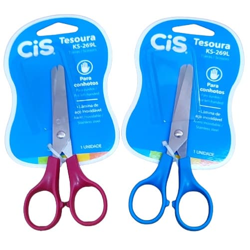 Tesoura Escolar para Canhotos KS-269L - Cis