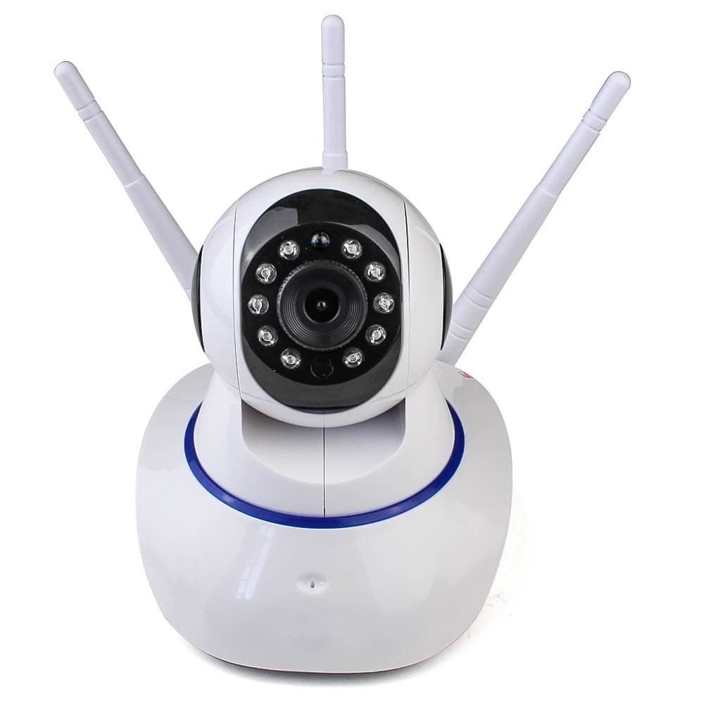 Câmera Robo Ip 3 Antenas Smart Wifi 720p HD Wireless Visão Noturna APP Yousee