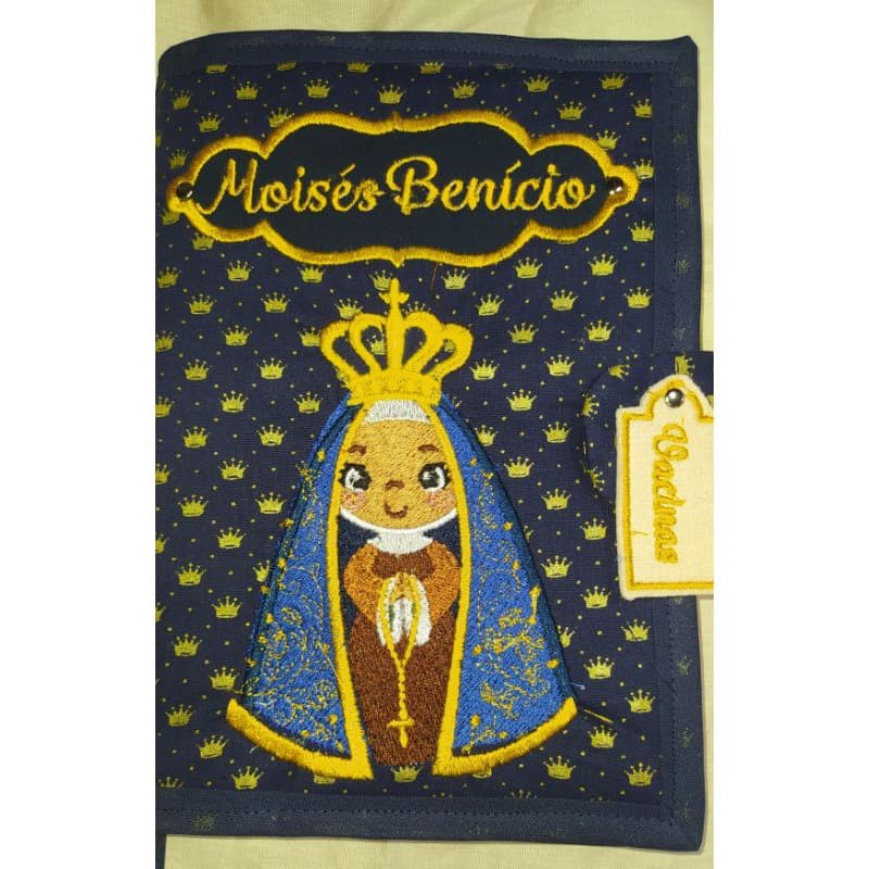 capinha carteira cartão vacinação personalizada ns Aparecida capa para caderneta de vacinação