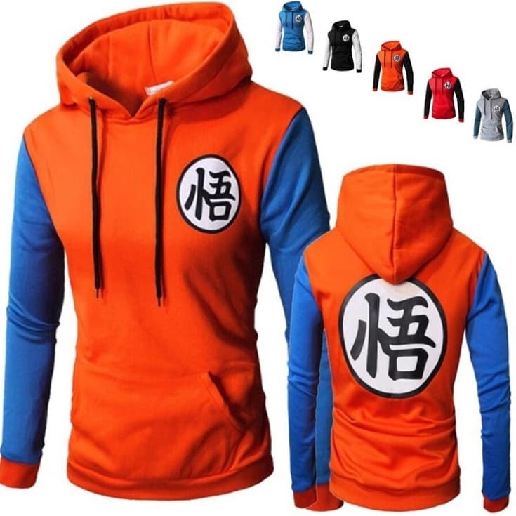 Star Fashion Hoodie Goku l Suéter De Roupas Universais Moletom Com Capuz Masculino E Feminino Dragon Ball Modelo Casacos