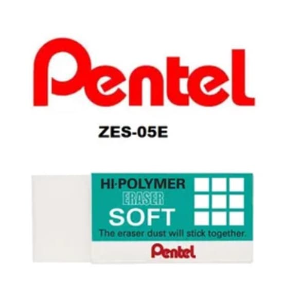 Borracha Pentel Hi-polymer Soft Para Desenho Técnico Profissional