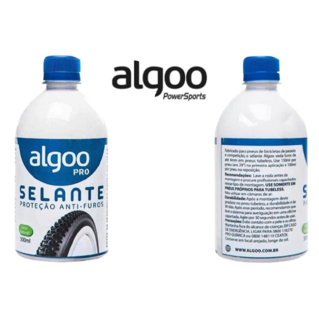Selante Liquido Bike Algoo 500 Ml Anti Furo P/ Pneu Tubeless