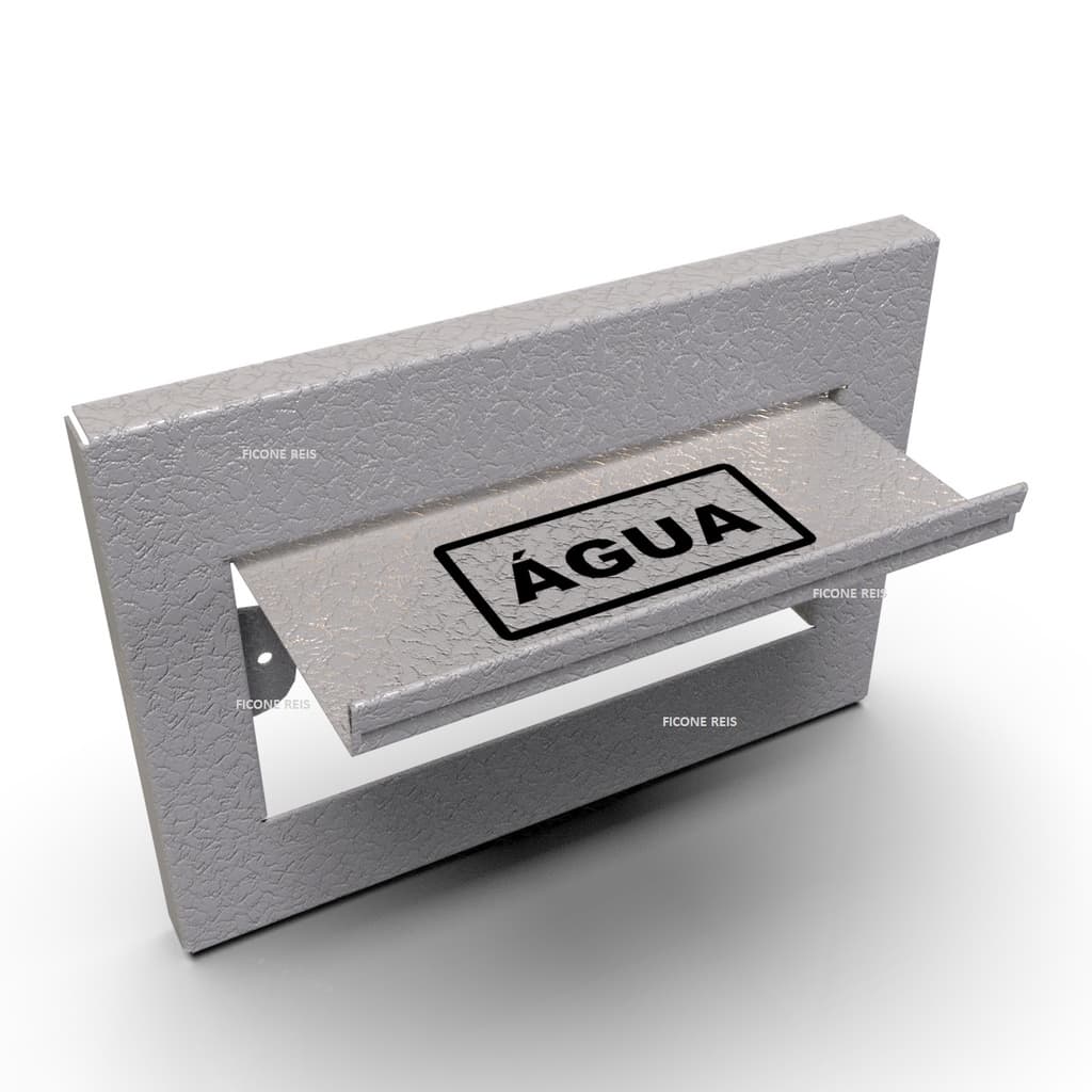 Visor Leitura De Agua Em Aço Carbono Branco
