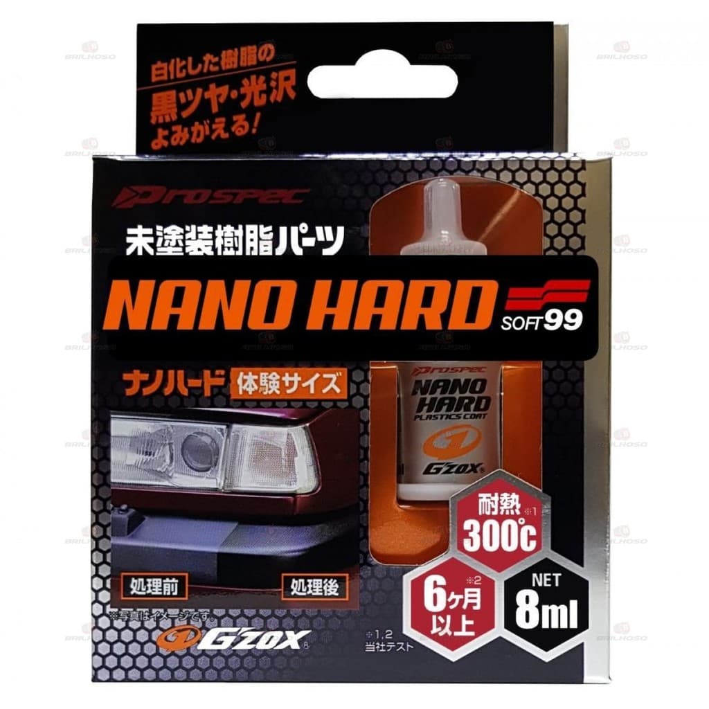 Soft99 Nano Hard Coat Restaurador De Plásticos 8ml Coating