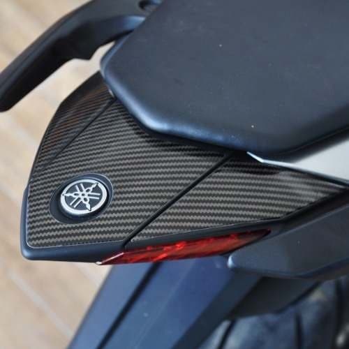 Adesivo Protetor Rabeta Fim Carbo 3d Moto Yamaha Mt-03 Mt 03 até ano 2025