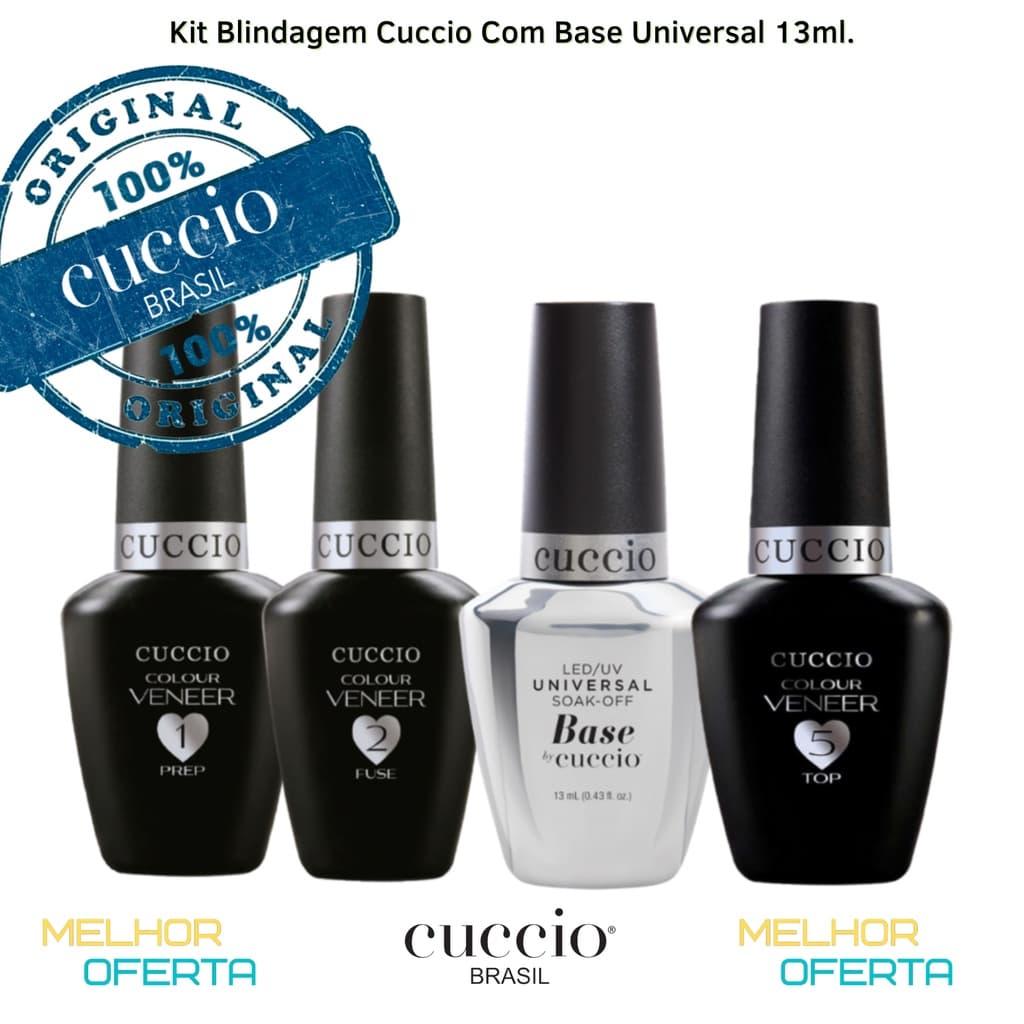 Kit Blindagem com a Base Universal (PRATA) 13ml - Cuccio