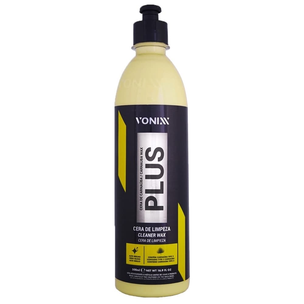 Cera Carnaúba Plus Vonixx 500ml Cera Liquida Automotiva