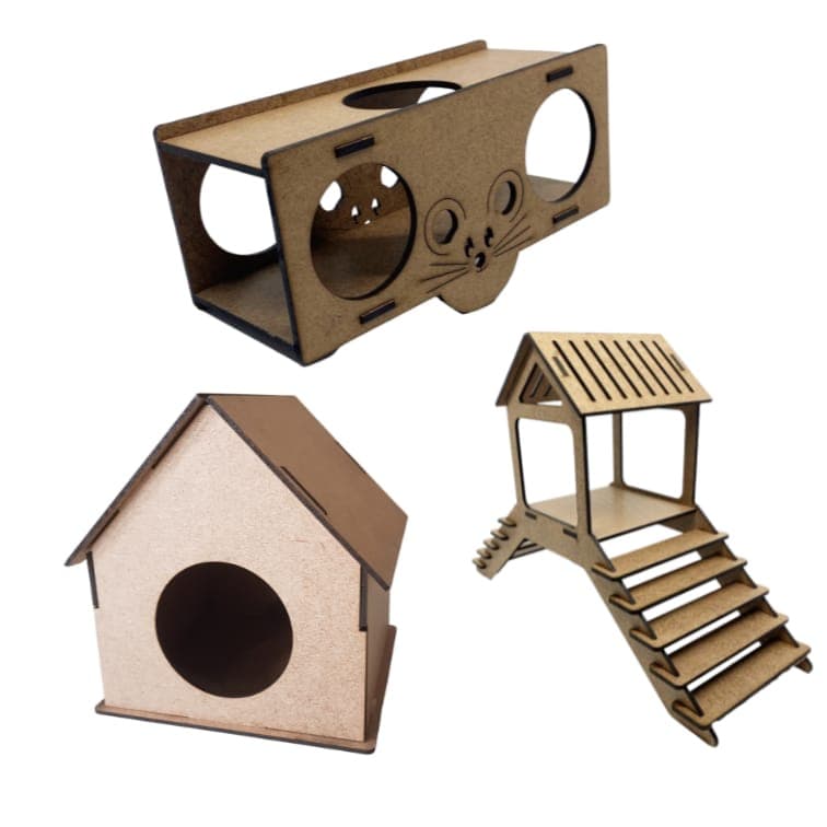 Kit brinquedos para hamsters toca de hamster brinquedo