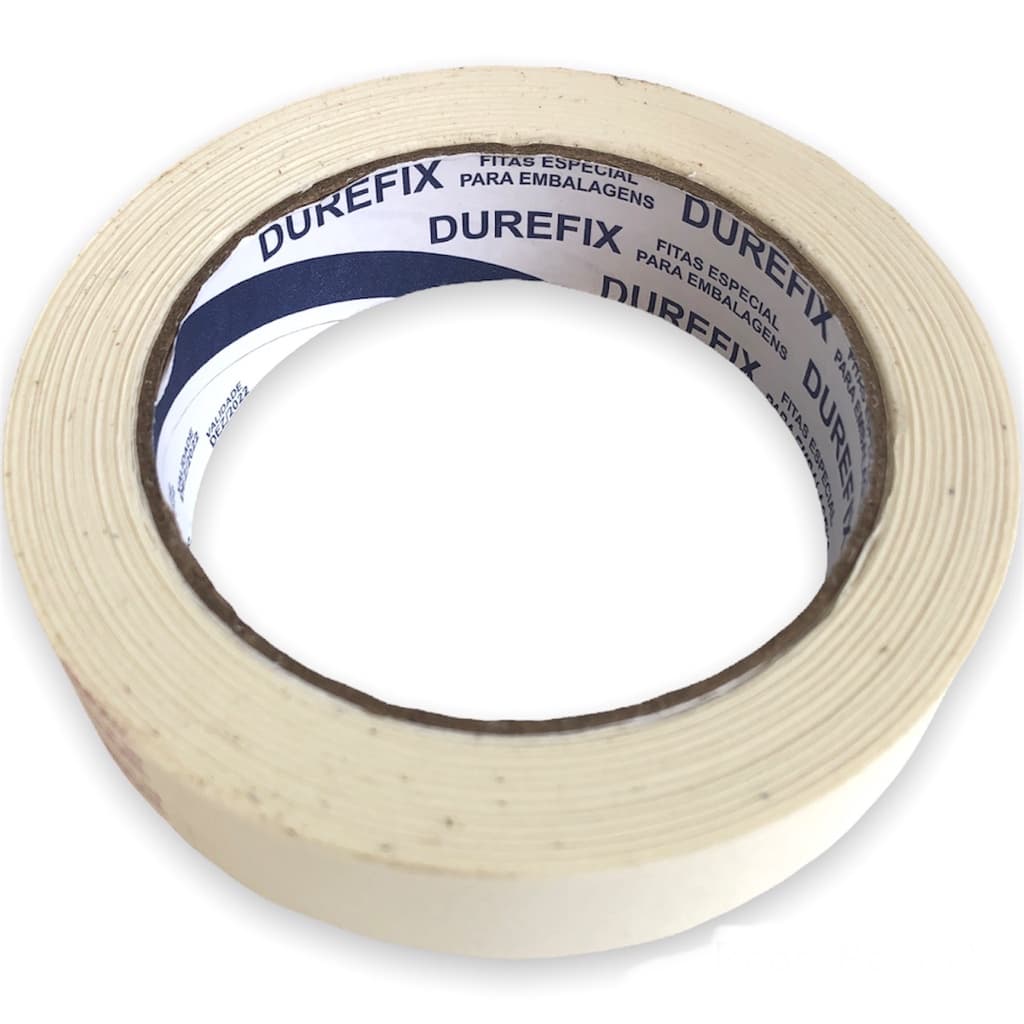 Fita Crepe 50 metros x 24mm - Rolo Uso geral  Pintura Auto