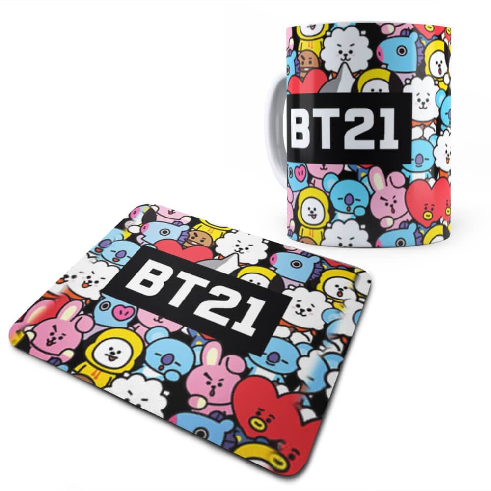 Kit Caneca e Mouse Pad BTS Bangtan Boys