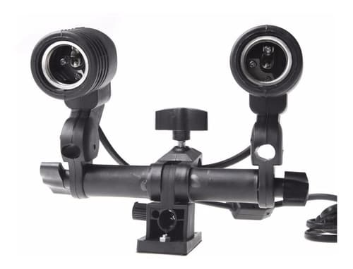 Suporte Duplo P/ Sombrinha C/ Soquete P/ Luz Contínua