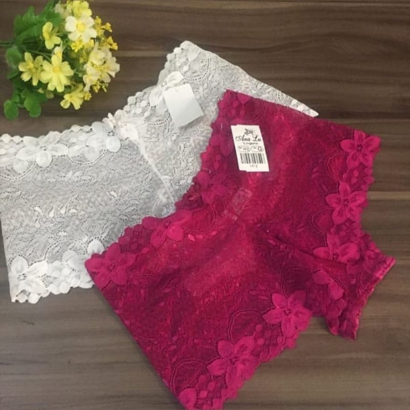 Calcinha Renda boxer /Caleçon em renda