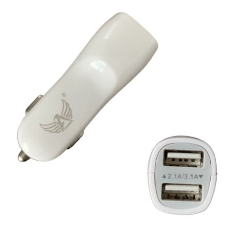 Carregador Veicular Altomex AL-C080 - Carregador de carro - Carregador De Carros 3.1A - branco - Central - unidade Cod. CV AL-C080/LE-507