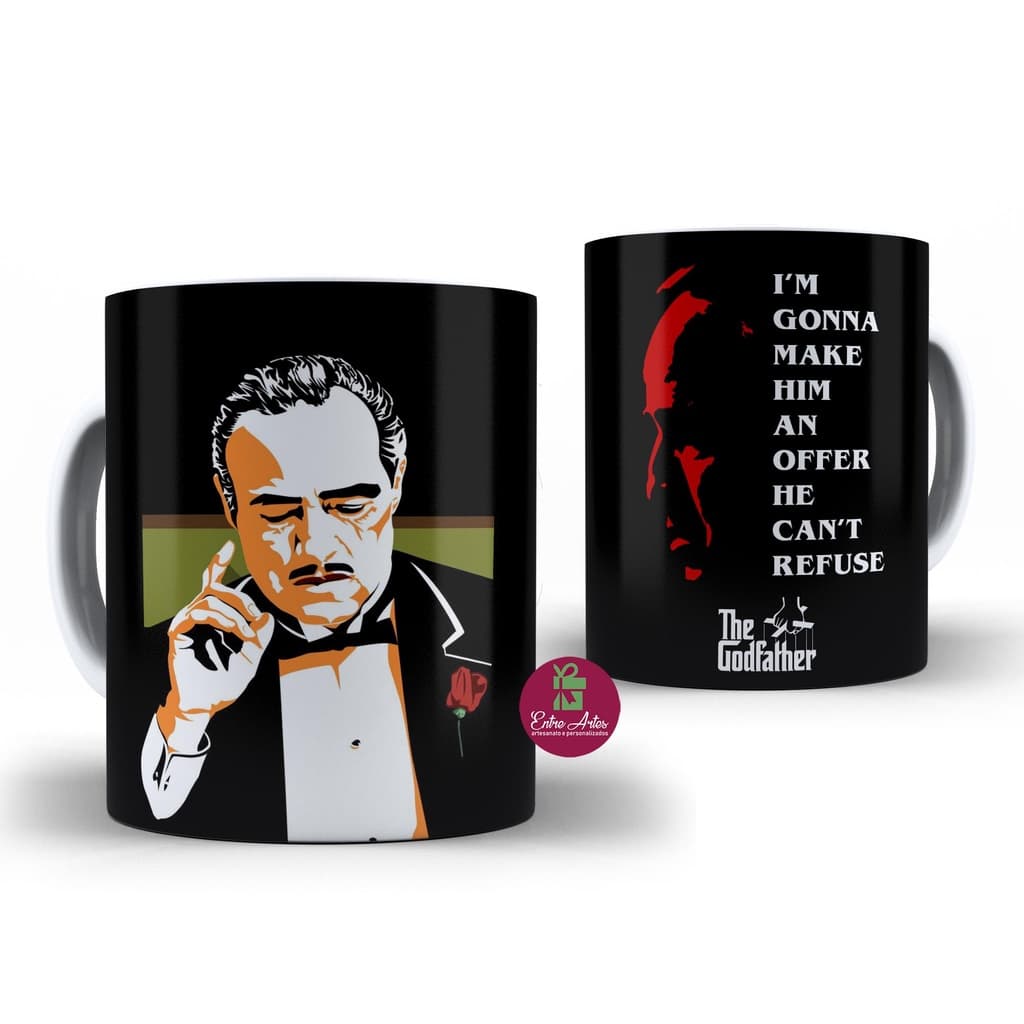Caneca Poderoso Chefão Godfather Filme Personalizada