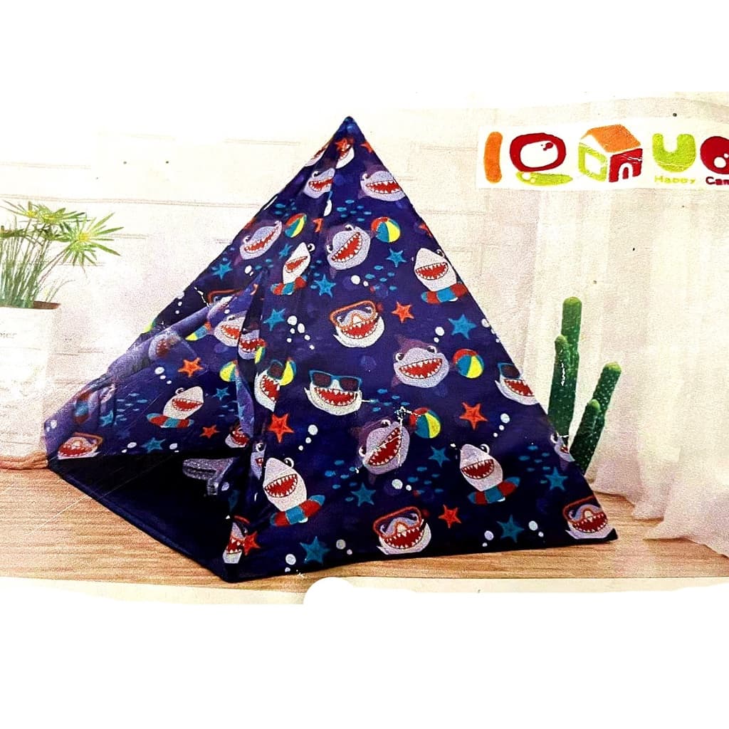 barraca tenda infantil tubarao azul