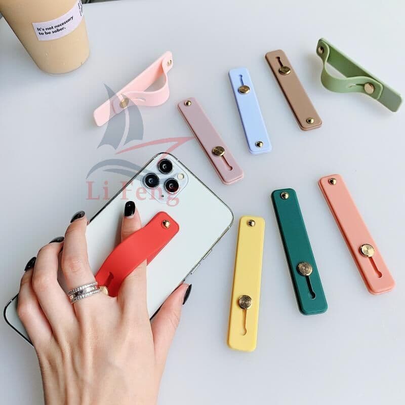 Suporte Do Telefone Móvel De Volta Adesivos Multifuncional Silicone Push Pull
