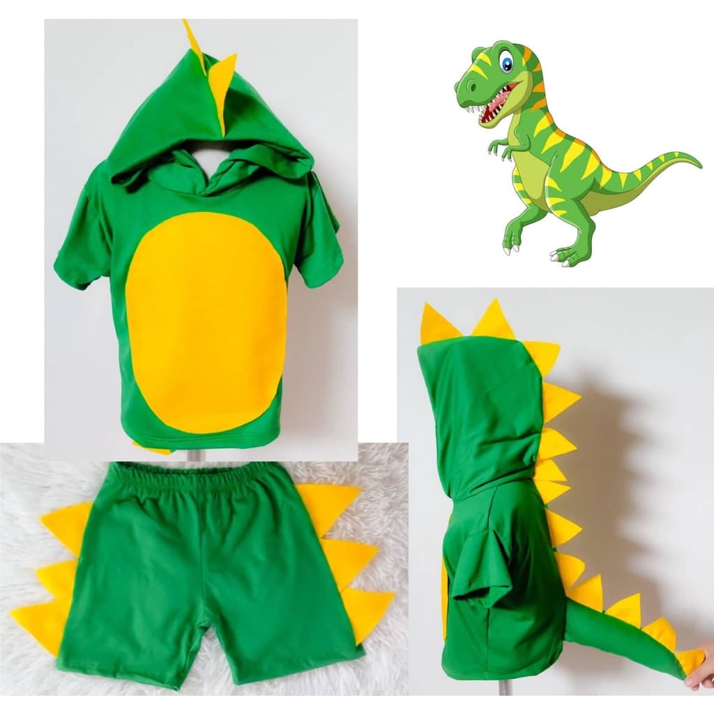 Conjunto Dinossauro Infantil Copa Do Mundo (camiseta E Shorts)