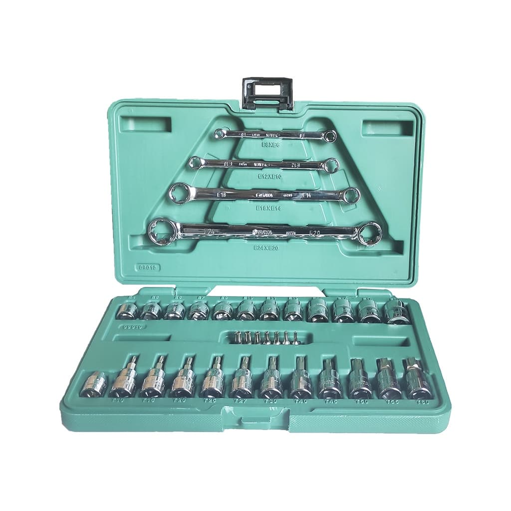Jogo De Soquete E Chave Torx 35 Peças - Sata St09010sj