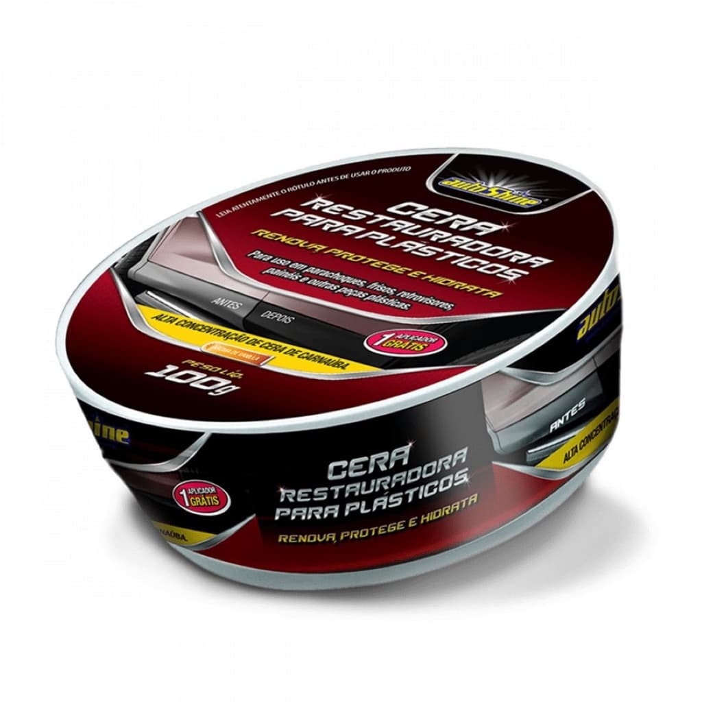 Cera restauradora para plásticos de carnaúba 100g autoshine