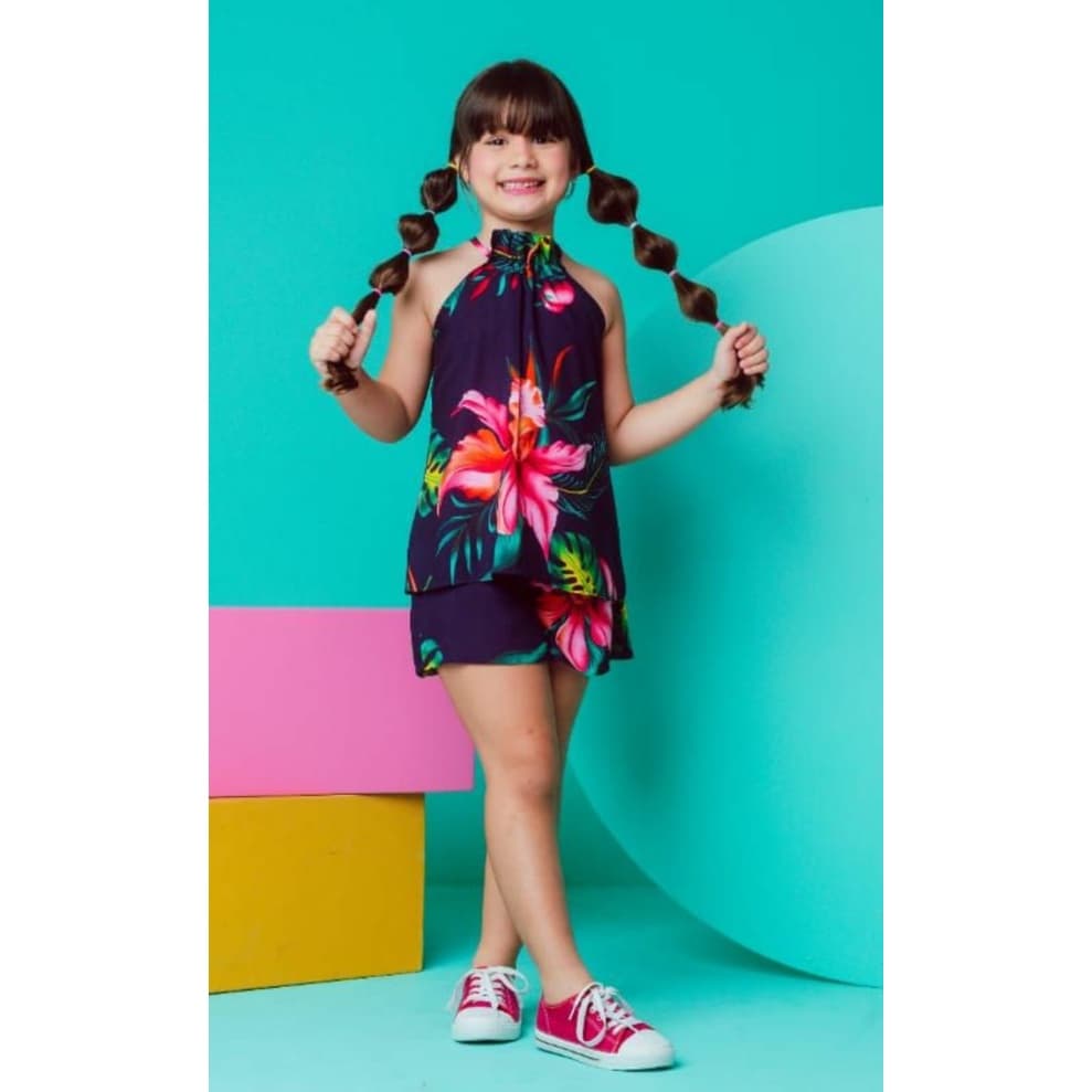 Conjunto infantil Menina Moda Blogueirinha Modinha