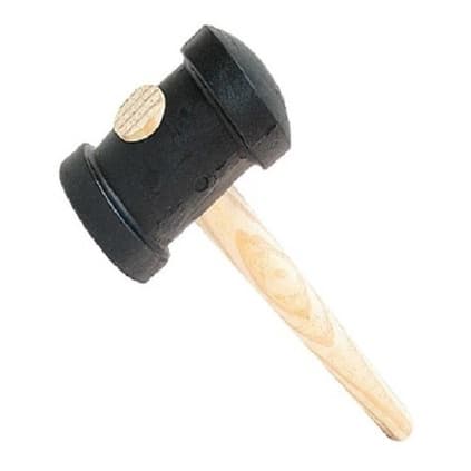01 Martelo De Borracha 40mm Preto Fera 101498
