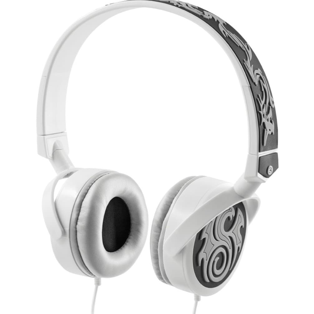 Fone de Ouvido Headphone 3D Tribal Cinza MF-8603C, Fone Game PC, Celular P2