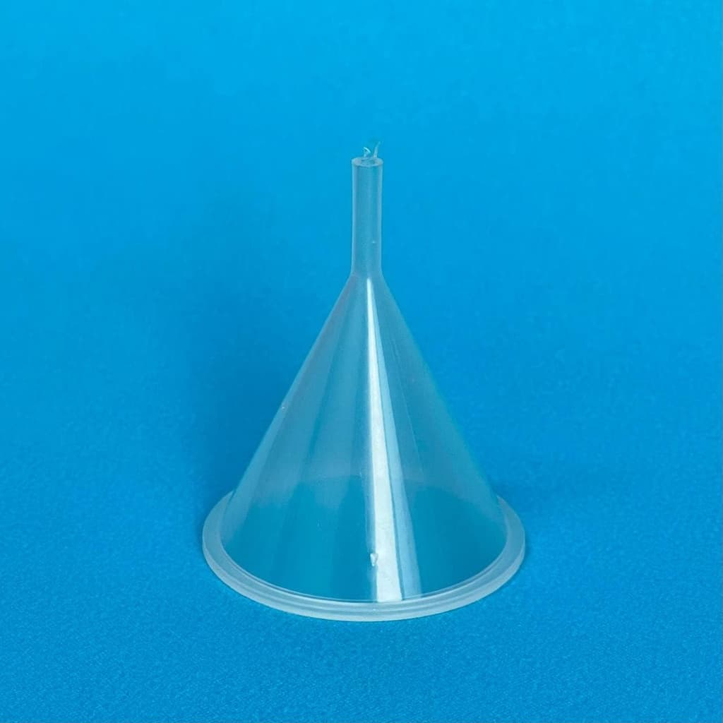 Kit 02 Unidades Funil Plástico Boca Fina Uso Doméstico Cozinha