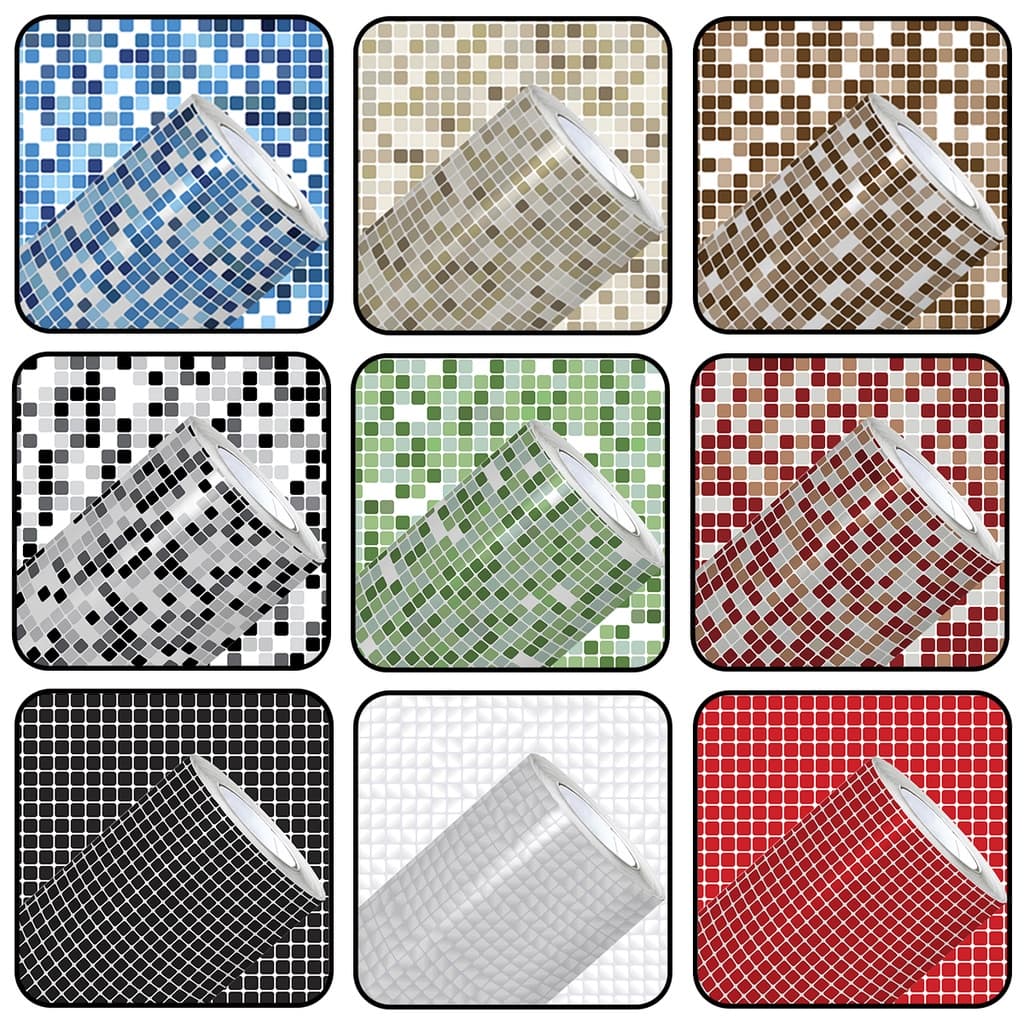 Papel de Parede Adesivo Lavável Pastilhas Vinílico (a prova d´água)