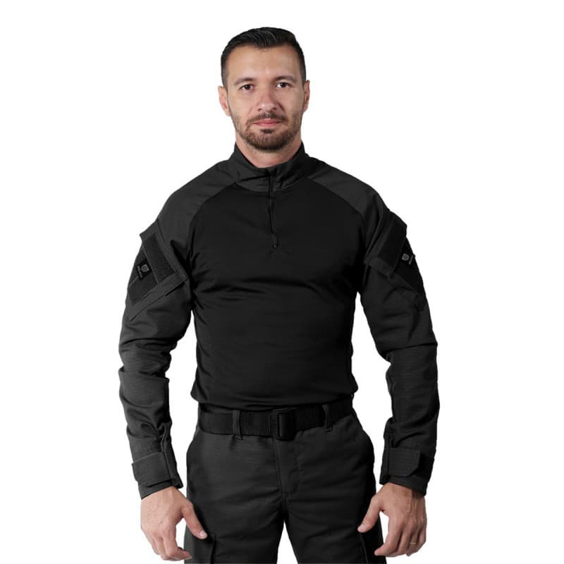 Combat Shirt Masculina Tática Bélica - Preto