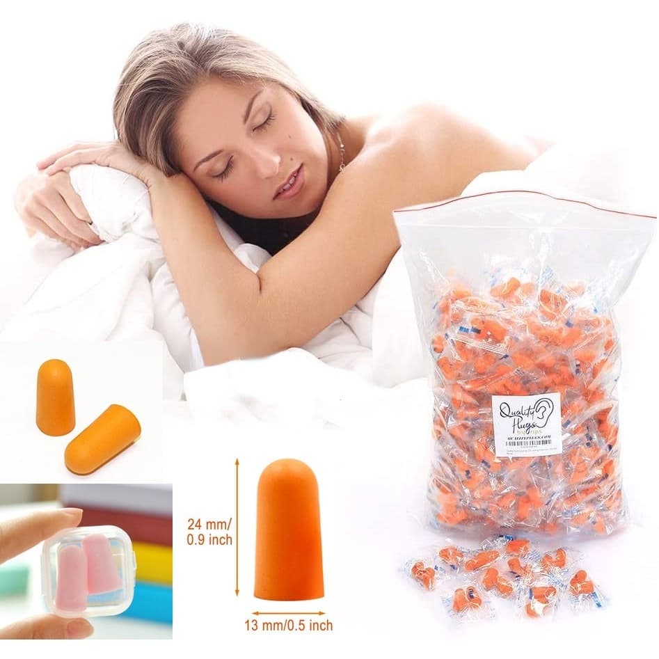 10par 3M 1100 Fones de ouvido de esponja macia 1100 Isolamento acústico de redução de ruído, adequado para dormir, ronco