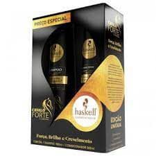 Kit Haskell Cavalo Forte Shampoo + Condicionador 500ml + Grátis 1 Esmalte