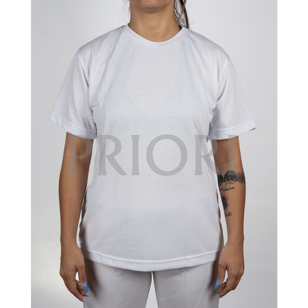 10 camiseta branca PV malha fria lisa manga curta