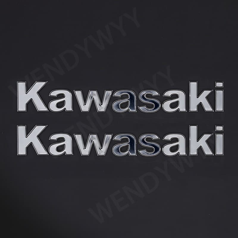 3D KAWASAKI Emboss Logotipo Emblema Decalque Tanque Roda Adesivo Para NINJA 400 250R 300R ZX6R ZX Decoração Da Motocicle