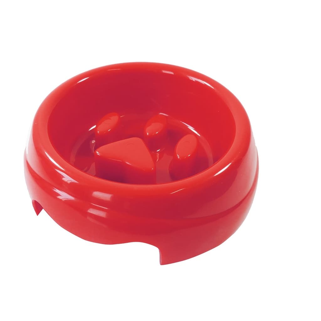 Comedouro De Plástico Coma Animalzinho Melhor Cachorro Cães Furacão Pet 1L Vermelho Furacão Pet