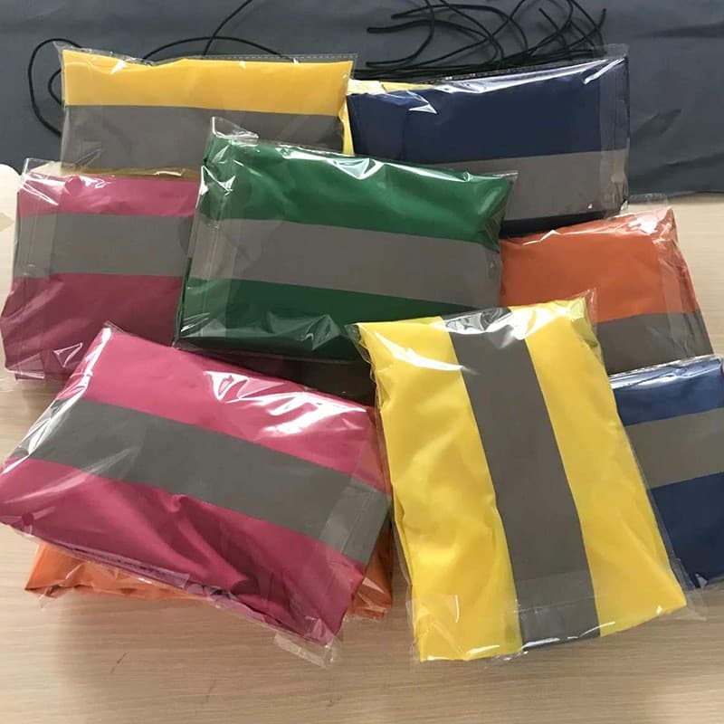 Capa De Chuva Impermeável 35L 70L Para Mochila Poeira Noite Cordão Reflexivo Ao Ar Livre