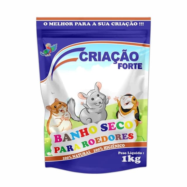 Banho Seco Para Roedores- Pó banho Seco - 1kg