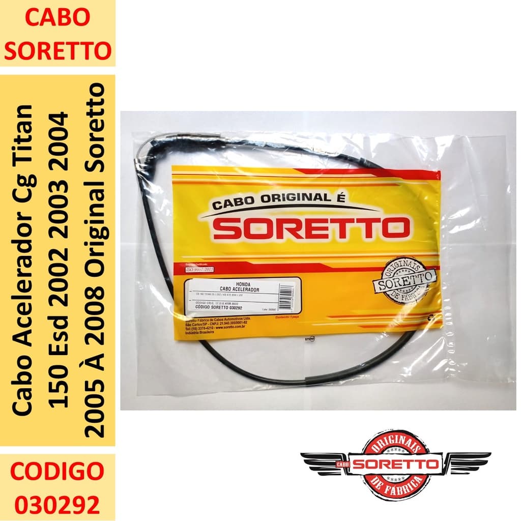 Cabo Acelerador Cg Titan 150 Esd 2002 2003 2004 2005 A 2008