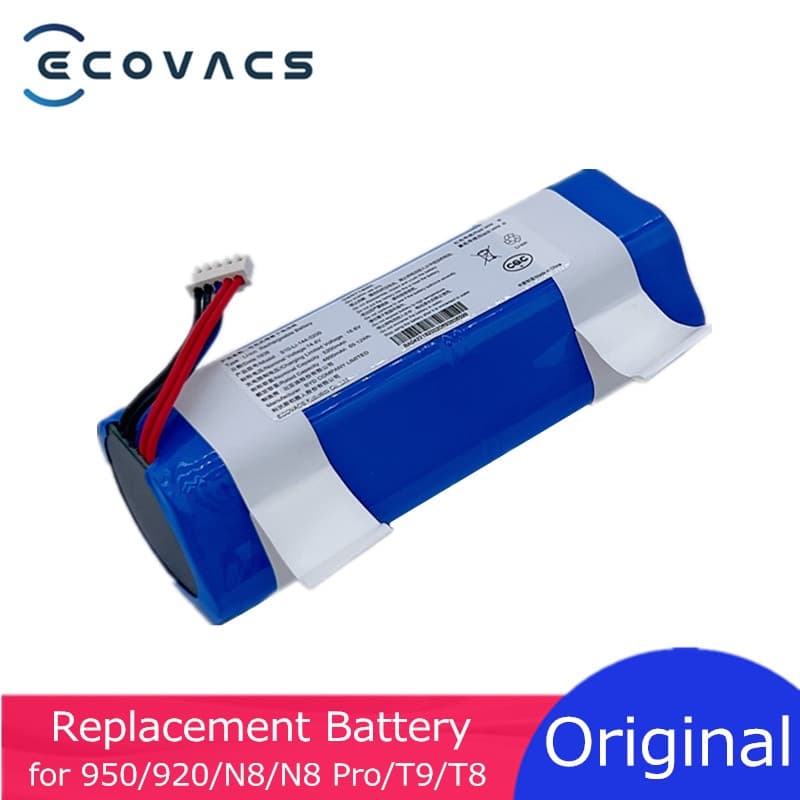 Substituição De Aspirador De Pó Robótico ECOVACS Bateria 5200mAh Para T8/T9/X1/T10/T20