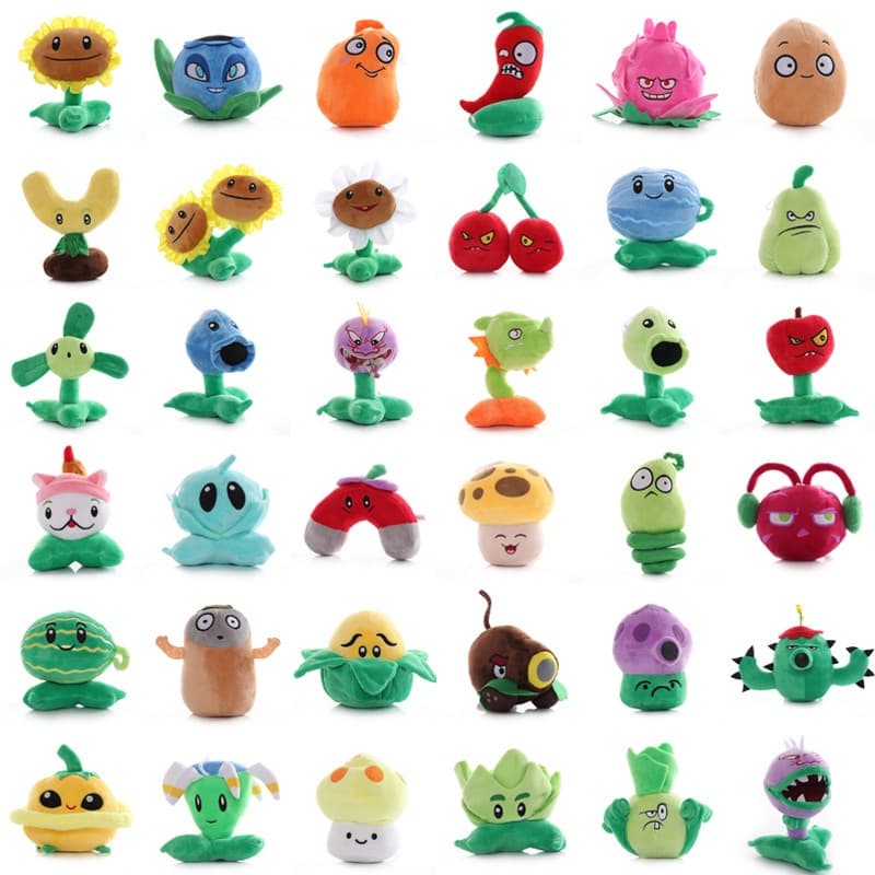 1pcs Plents vs Zembies Stuffed Plush Toys 13-20cm PVZ Plants Peashooter