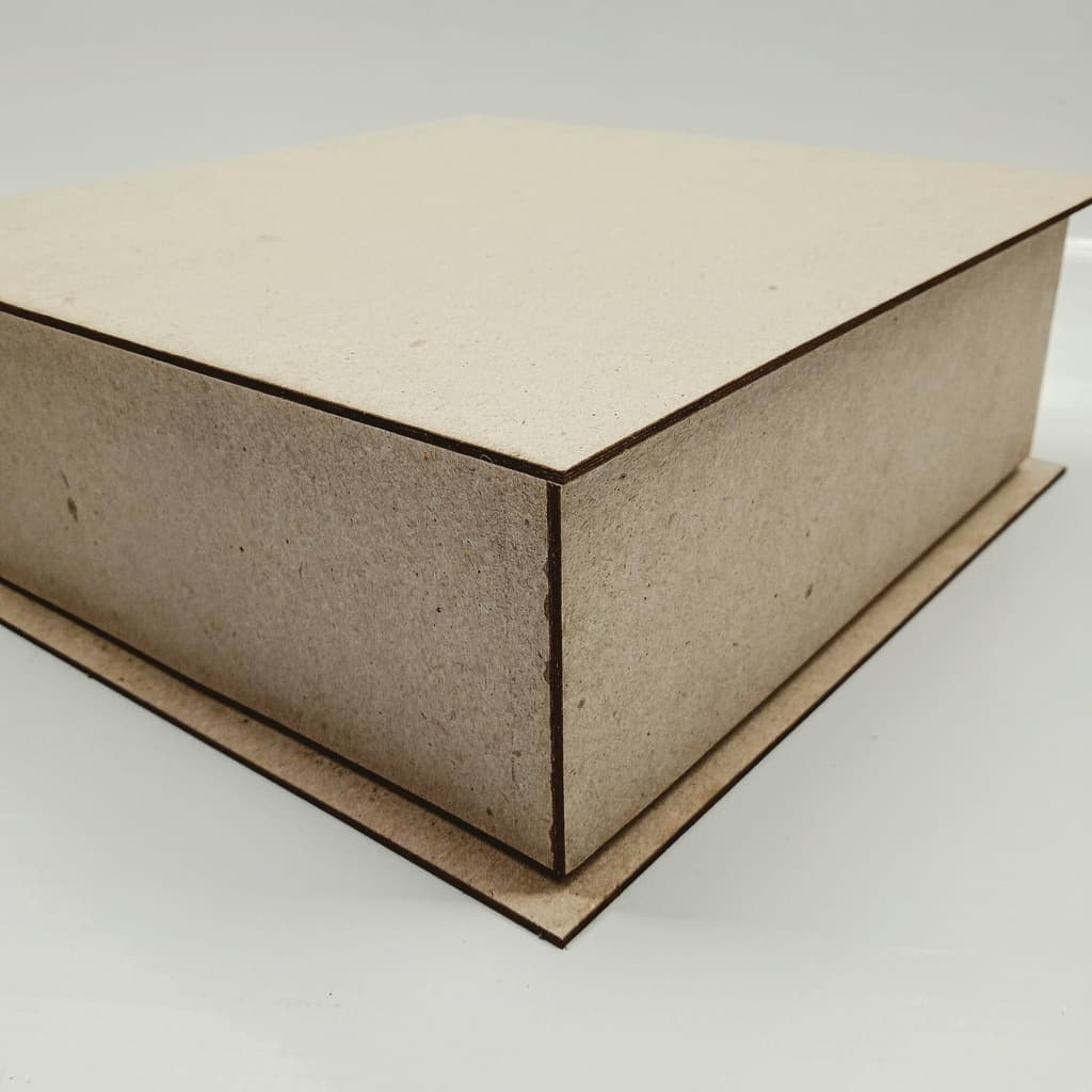24 recorte de Papelão Para Caixa Cartonada 20x15x5 Modelo Tampa Livro Corte e Vinco a Laser para montar 24 caixas