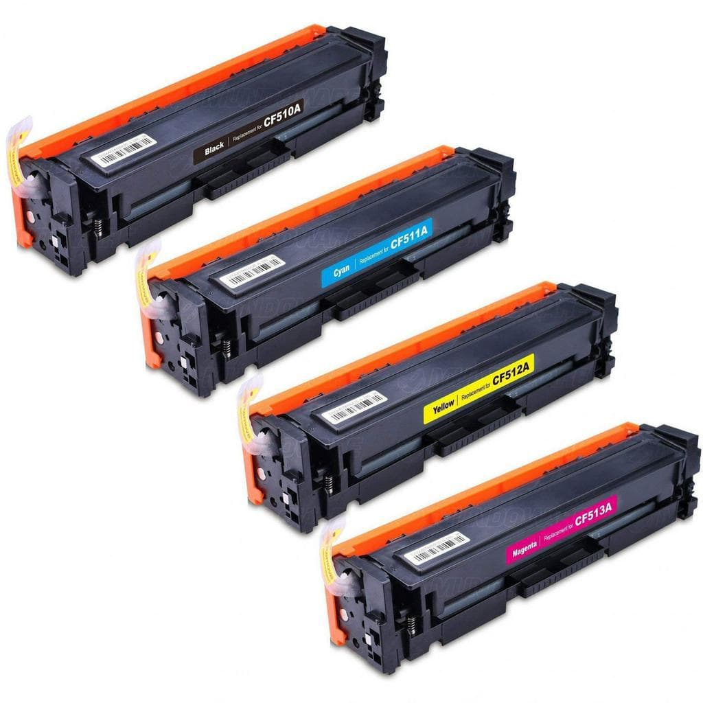Toner Compatível para CF510A CF511A CF512A CF513A 204A para M154nw M180n M181 M181fw - Kit 4 Cores