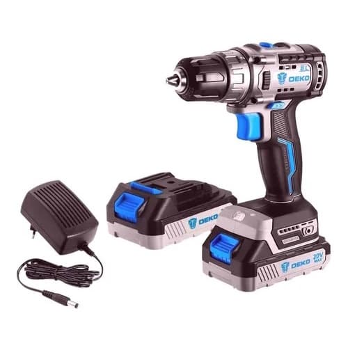 Parafusadeira/furadeira Brushless 2 Baterias 20v Sem Escovas 42nm 1700rpm com maleta de ferramantas