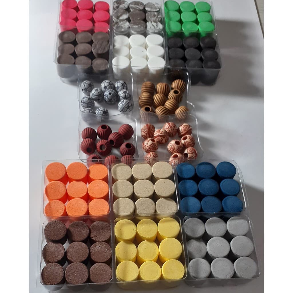 Kit de Eva e miçanga, para tambaki com 100 unid. de EVA e 40 unid de miçanga - TPSF