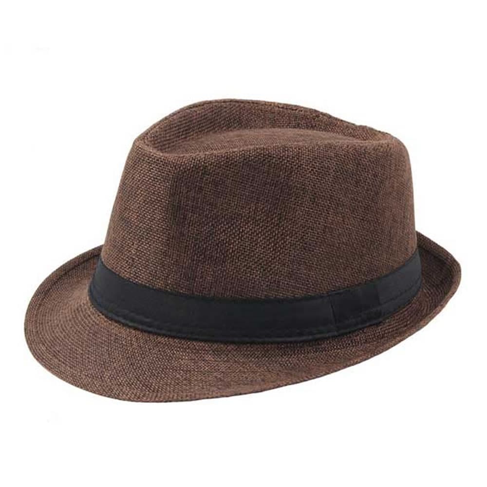 Chapeu Modelo Panama Aba Curta Tecido Forrado Cores Variadas