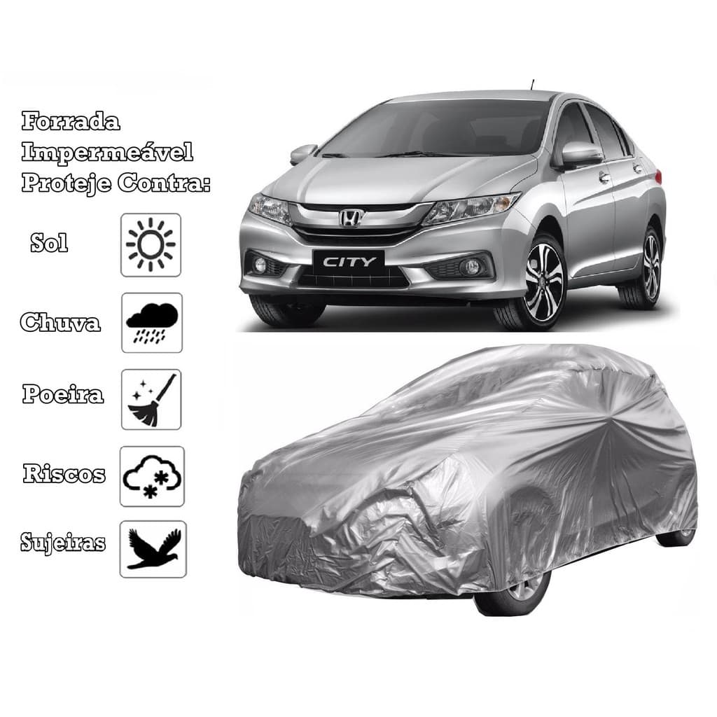 Capa Cobrir Carro Honda City Forrada e 100% Impermeável